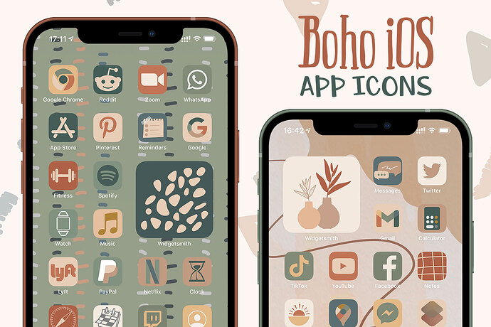 boho ios app icons pack