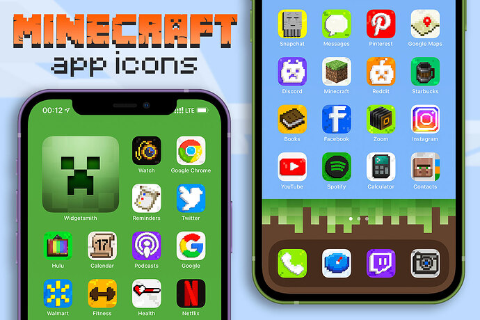 minecraft app icons pack