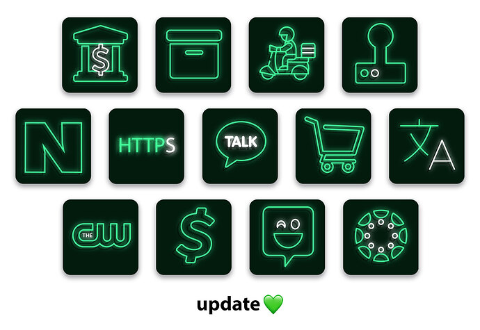 green-neon-app-icons-update